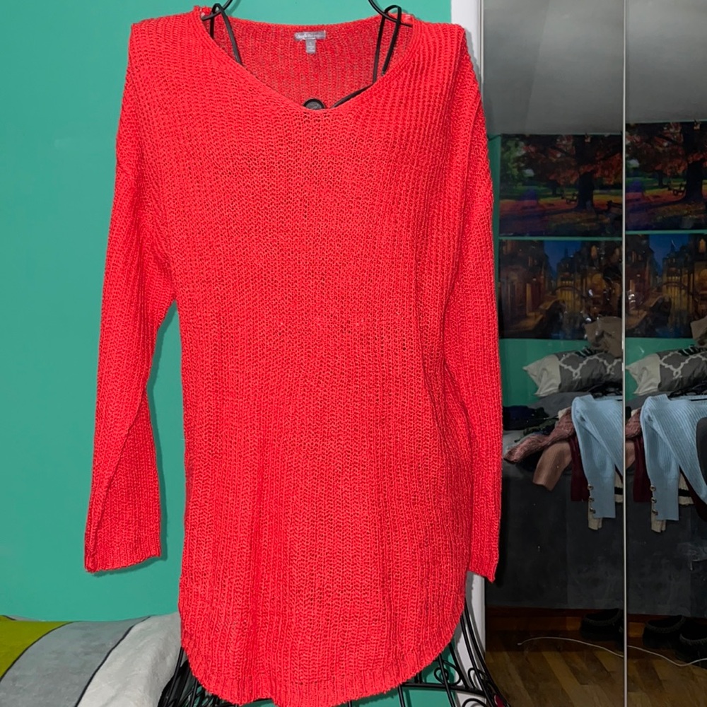 Simple red sweater